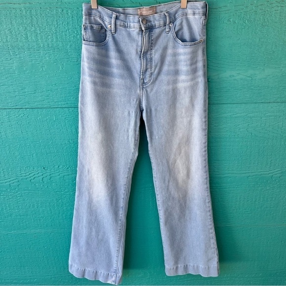 EVERLANE THE HIGH RISE FLARE JEAN IN FOG SIZE 32 - Picture 1 of 13